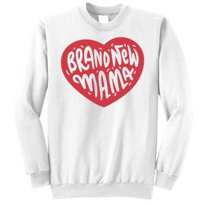 Brand New Mama Heart Gift Sweatshirt