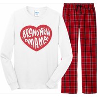 Brand New Mama Heart Gift Long Sleeve Pajama Set