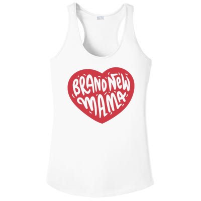 Brand New Mama Heart Gift Ladies PosiCharge Competitor Racerback Tank