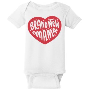 Brand New Mama Heart Gift Baby Bodysuit