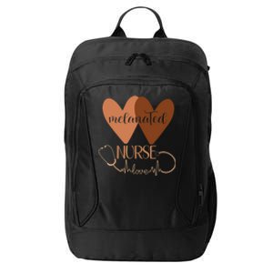 Black Nurse Melanated Woman Black History Month Nursing Crew City Backpack