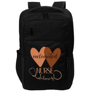 Black Nurse Melanated Woman Black History Month Nursing Crew Impact Tech Backpack