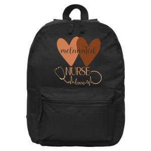 Black Nurse Melanated Woman Black History Month Nursing Crew 16 in Basic Backpack