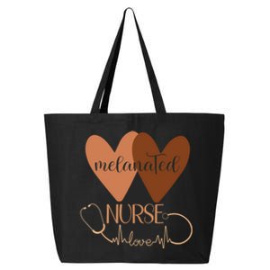 Black Nurse Melanated Woman Black History Month Nursing Crew 25L Jumbo Tote