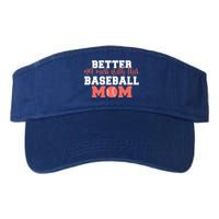 Better Not Mess With This Baseball Mom Funny Gift Valucap Bio-Washed Visor