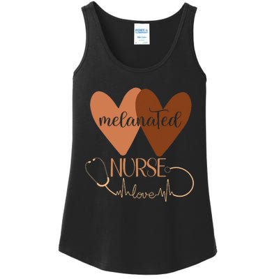 Black Nurse Melanated Woman Black History Month Nursing Crew Ladies Essential Tank