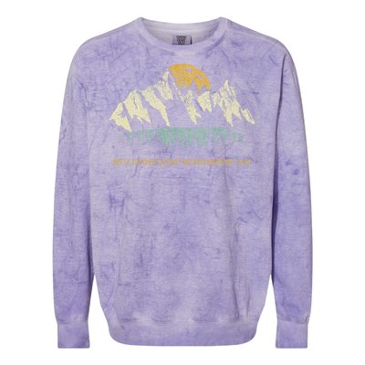 Bellefontaine Neighbors Missouri Mountain Sunset Sunrise Mo Colorblast Crewneck Sweatshirt