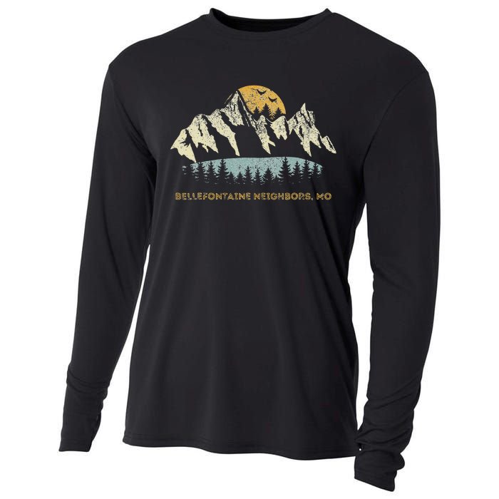 Bellefontaine Neighbors Missouri Mountain Sunset Sunrise Mo Cooling Performance Long Sleeve Crew