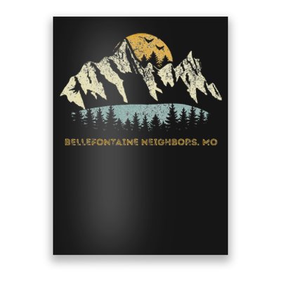 Bellefontaine Neighbors Missouri Mountain Sunset Sunrise Mo Poster