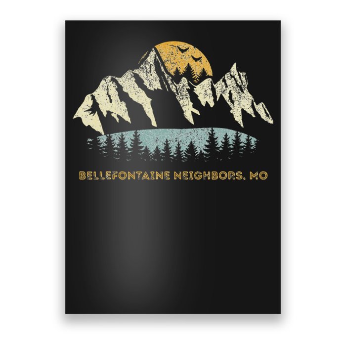 Bellefontaine Neighbors Missouri Mountain Sunset Sunrise Mo Poster