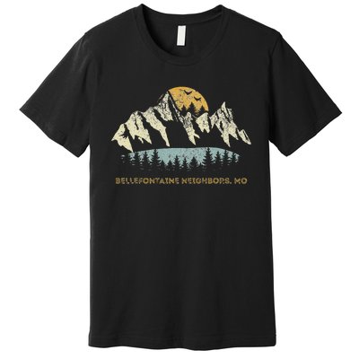 Bellefontaine Neighbors Missouri Mountain Sunset Sunrise Mo Premium T-Shirt