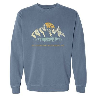 Bellefontaine Neighbors Missouri Mountain Sunset Sunrise Mo Garment-Dyed Sweatshirt