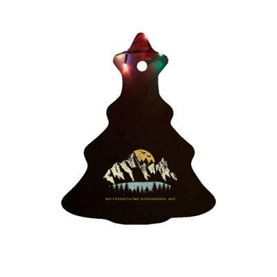 Bellefontaine Neighbors Missouri Mountain Sunset Sunrise Mo Ceramic Tree Ornament