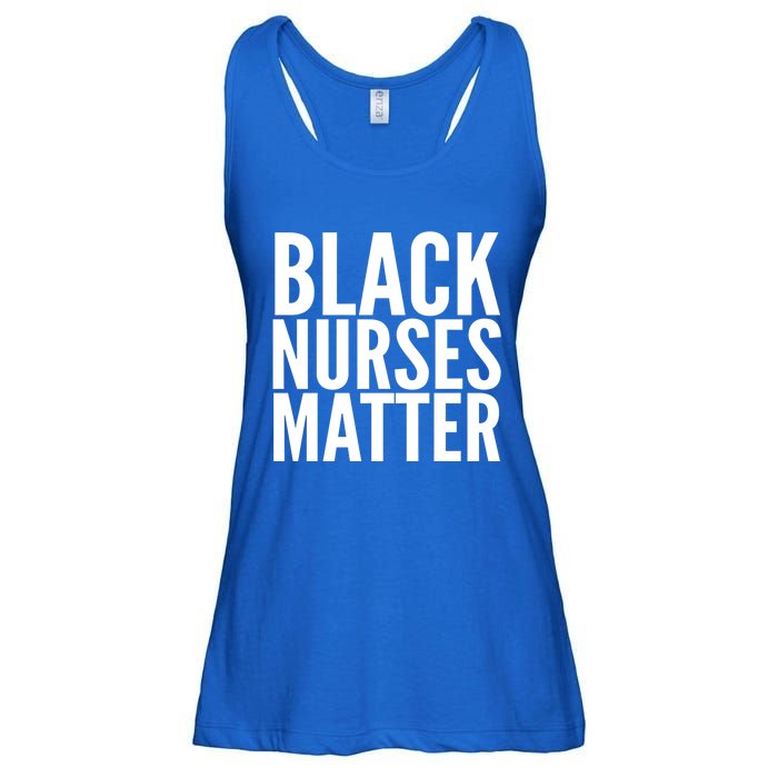 Black Nurses Matter Love Support All Nurses Black Nurses Gift Ladies Essential Flowy Tank