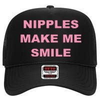 Bumper Nipples Make Me Smile High Crown Mesh Back Trucker Hat