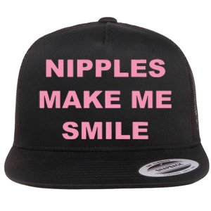 Bumper Nipples Make Me Smile Flat Bill Trucker Hat