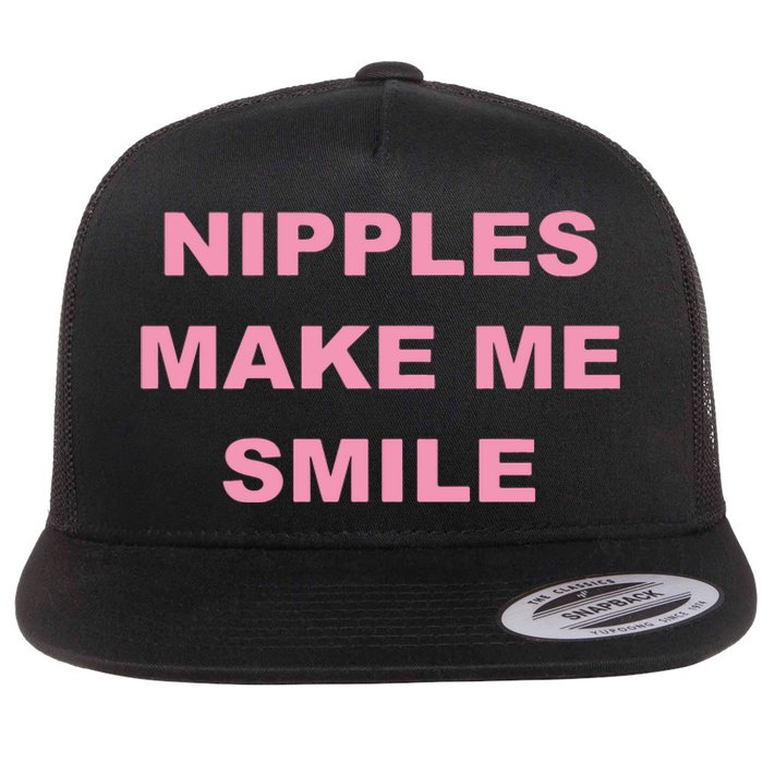 Bumper Nipples Make Me Smile Flat Bill Trucker Hat