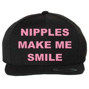 Bumper Nipples Make Me Smile Wool Snapback Cap