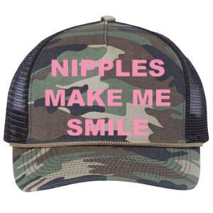 Bumper Nipples Make Me Smile Retro Rope Trucker Hat Cap