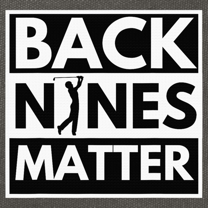 Back Nines Matter Funny Golf Golfing Golfer Gift Cotton Canvas Backpack