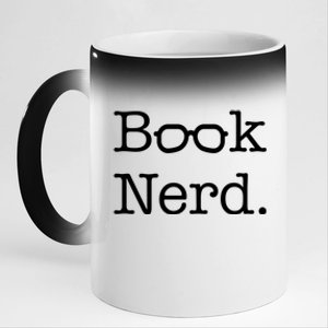 Book Nerd Meaningful Gift 11oz Black Color Changing Mug