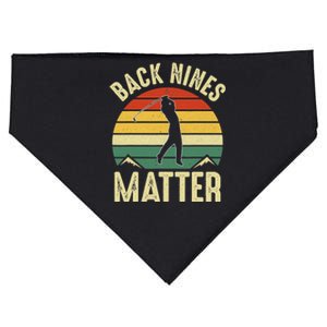 Back Nines Matter Funny Golfing Golf Lover Player USA-Made Doggie Bandana