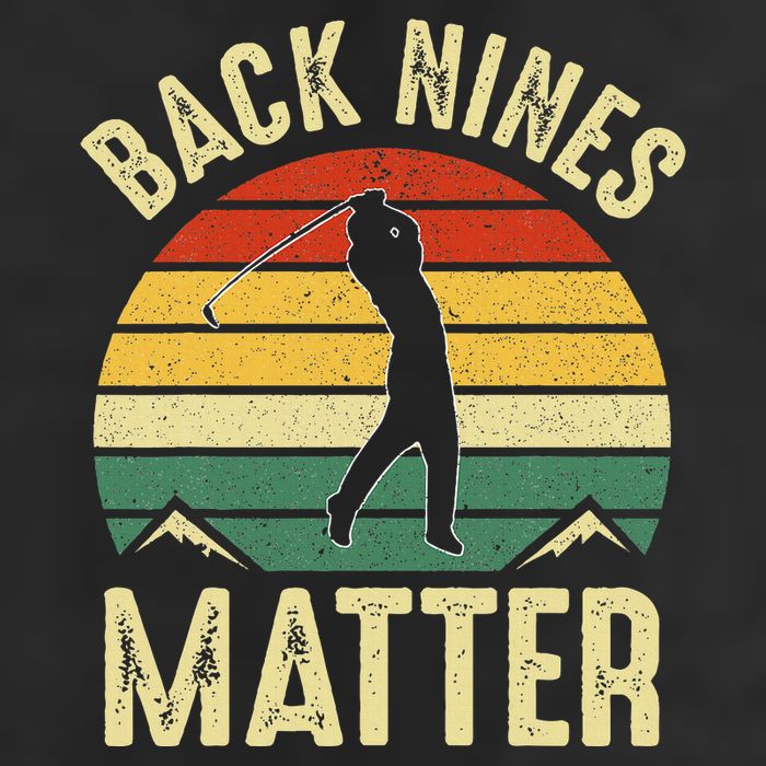 Back Nines Matter Funny Golf Gag Gifts Funny Golfer Golfing 7 Panel Mesh Trucker Snapback Hat