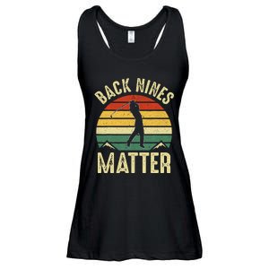 Back Nines Matter Funny Golf Gag Gifts Funny Golfer Golfing Ladies Essential Flowy Tank