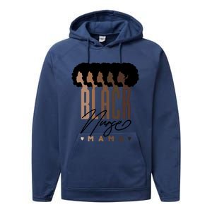 Black Nurse Mama Black History Month Performance Fleece Hoodie