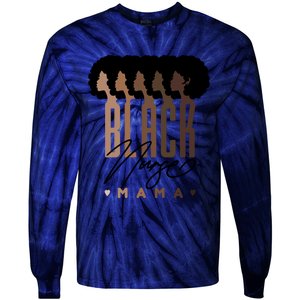 Black Nurse Mama Black History Month Tie-Dye Long Sleeve Shirt