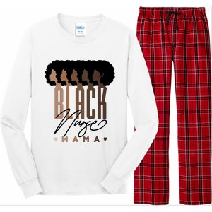 Black Nurse Mama Black History Month Long Sleeve Pajama Set