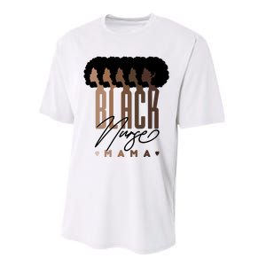 Black Nurse Mama Black History Month Performance Sprint T-Shirt