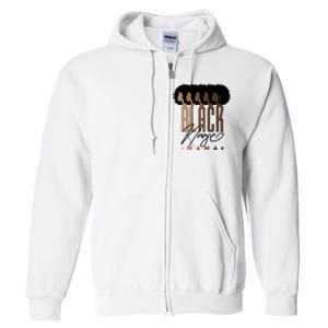 Black Nurse Mama Black History Month Full Zip Hoodie