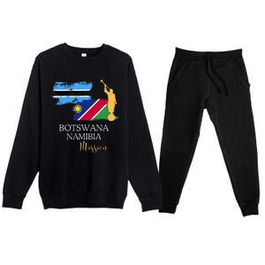 Botswana Namibia Mormon Lds Mission Missionary Premium Crewneck Sweatsuit Set