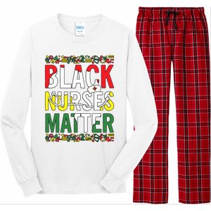 Black Nurses Matter Melanin Nurse Black History Month Black Pride Long Sleeve Pajama Set