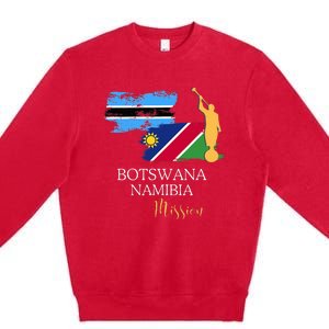 Botswana Namibia Mormon Lds Mission Missionary Premium Crewneck Sweatshirt