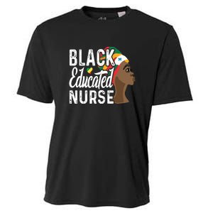 Black Nurse Melanin Nurse Educated Black History Month Nurse Cooling Performance Crew T-Shirt