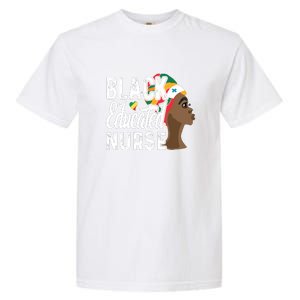 Black Nurse Melanin Nurse Educated Black History Month Nurse Garment-Dyed Heavyweight T-Shirt