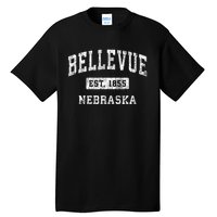 Bellevue Nebraska Ne Vintage Established Sports Tall T-Shirt