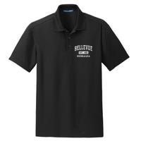 Bellevue Nebraska Ne Vintage Established Sports Dry Zone Grid Polo