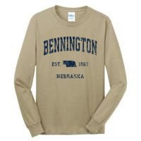 Bennington Nebraska Ne Vintage Athletic Sports Tall Long Sleeve T-Shirt