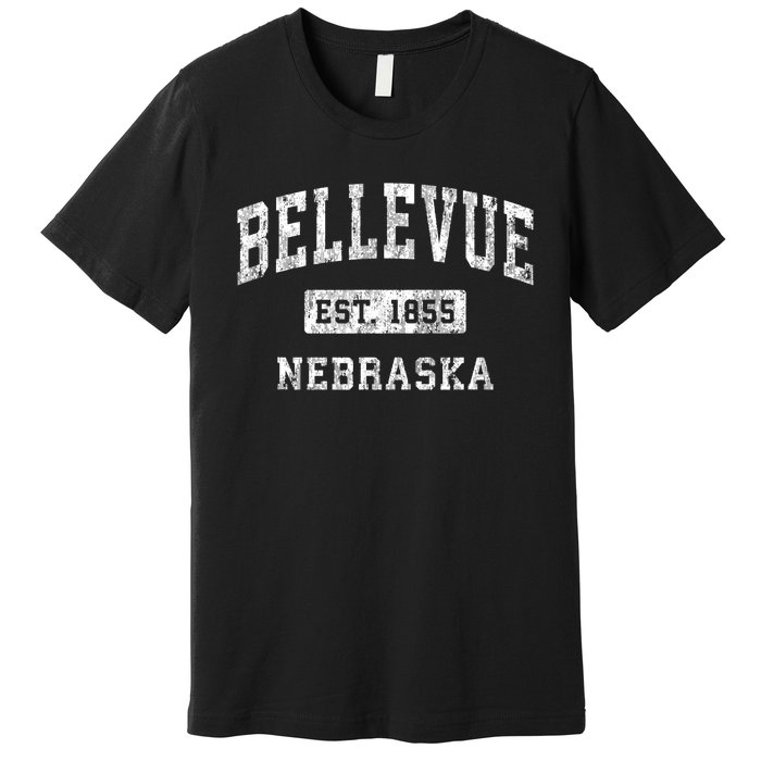 Bellevue Nebraska Ne Vintage Established Sports Premium T-Shirt