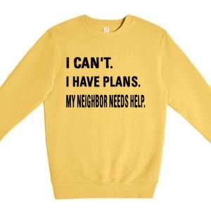 Best Neighbor National Good Neighbor Day Cute Gift Premium Crewneck Sweatshirt