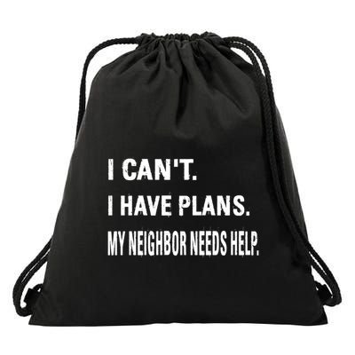Best Neighbor National Good Neighbor Day Cute Gift Drawstring Bag