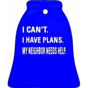 Best Neighbor National Good Neighbor Day Cute Gift Ceramic Bell Ornament