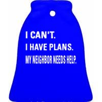 Best Neighbor National Good Neighbor Day Cute Gift Ceramic Bell Ornament