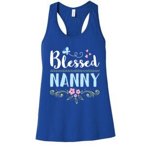 Blessed Nanny Nannies Sitter Gift Women's Racerback Tank