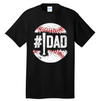 Baseball Number One Daddy Son Baseball Fathers Day Tall T-Shirt