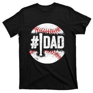 Baseball Number One Daddy Son Baseball Father's Day T-Shirt