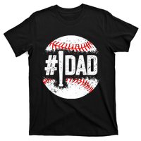 Baseball Number One Daddy Son Baseball Father's Day T-Shirt